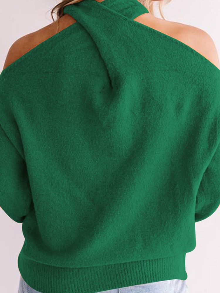 Kvinders Regelmæssig Off-shoulder Sweater