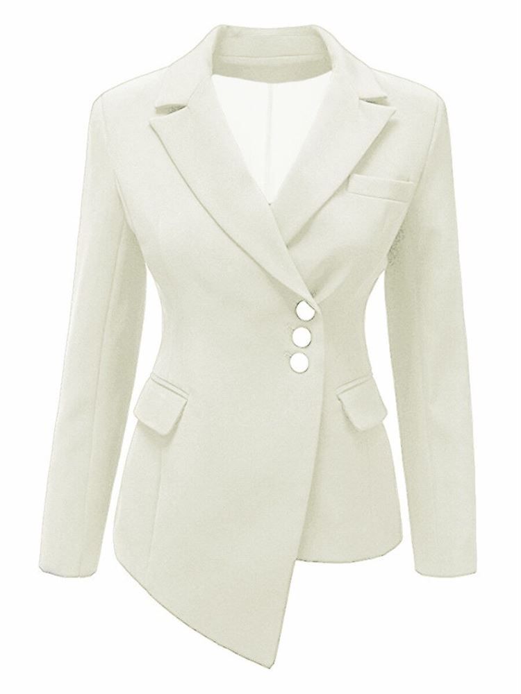 Asymmetrisk Blazer Til Almindelig Revers Til Kvinder