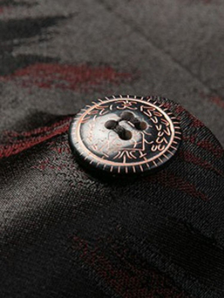 Button Notched Revers Slim Casual Herre Fritids Blazers