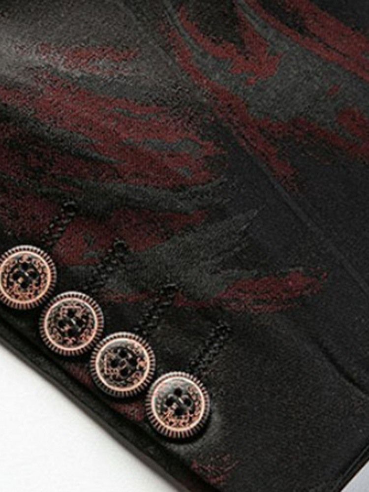 Button Notched Revers Slim Casual Herre Fritids Blazers