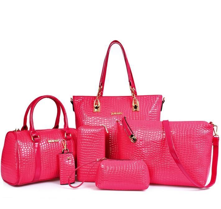 European Plain Pu Rectangle Tote Bags